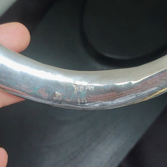 Vtg Estate Bat-Ami Israeli 925 Statement Necklace - Picture 10 of 11